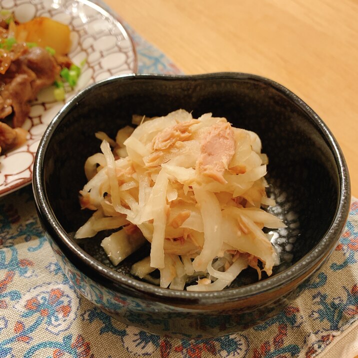 すぐにできる簡単副菜！大根とツナのポン酢和え